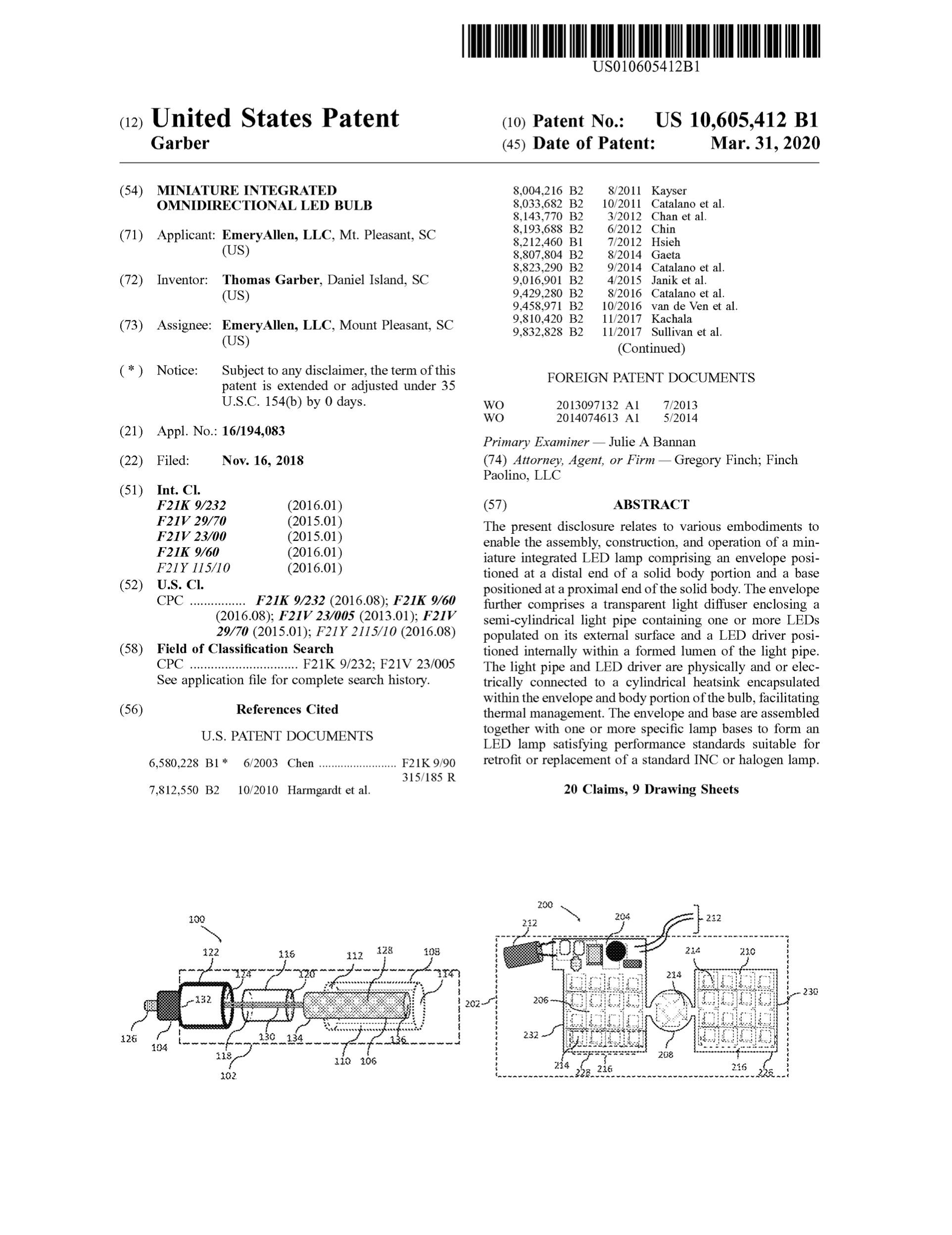 EA Patent 10605412